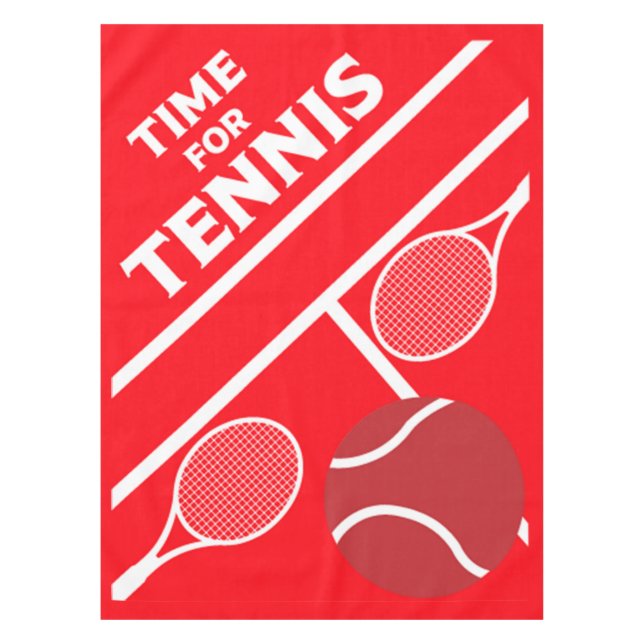 Tennisspieler auf Rasen Tischdecke (Vorderseite)
