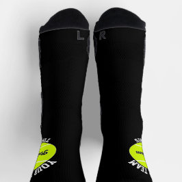 Tennisspieler Benutzerdefiniertes Team und Name Sp Socken
