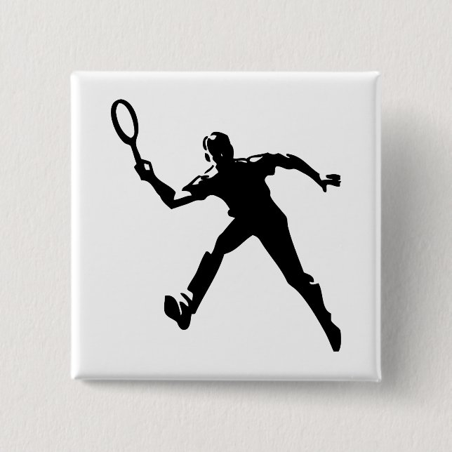 Tennisspieler Button (Vorderseite)