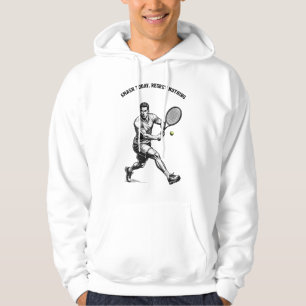 Tennisspieler Grafik T-Shirt – Dynamischer Sport Hoodie