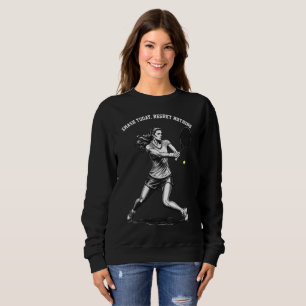 Tennisspieler-Grafikt-Shirt – Dynamischer Sport Sweatshirt