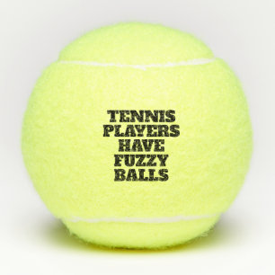 Tennisspieler haben flockige Bälle