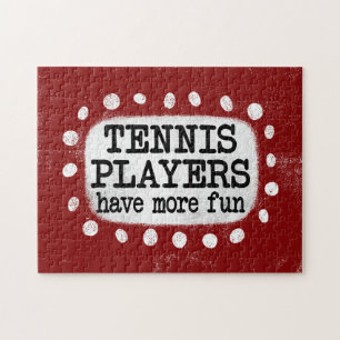 Tennisspieler haben mehr Spaß beim Jigsaw-Puzzle