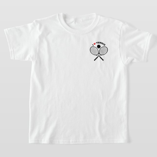 Tennisspieler, ich Liebe Tennis T-Shirt (Ablage )