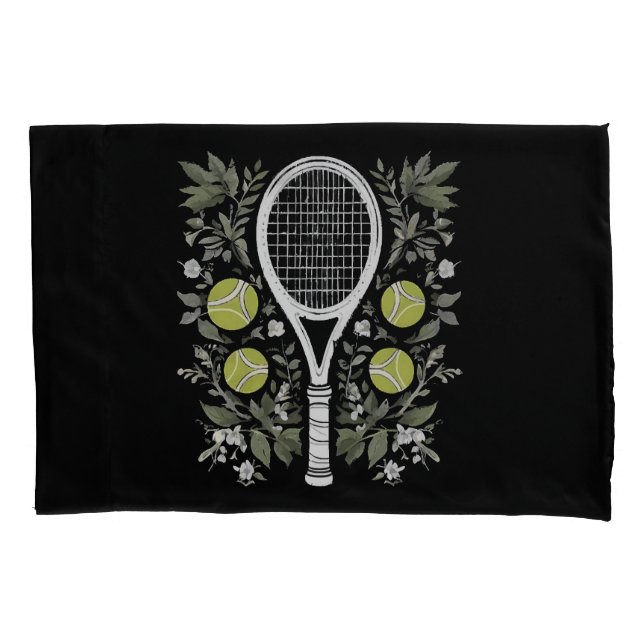 Tennisspieler Kissenbezug (Vorderseite)