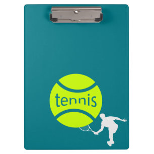 Tennisspieler Klemmbrett