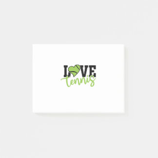 Tennisspieler | Liebe Tennis Post-it Klebezettel