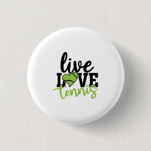 Tennisspieler Live-Liebe Tennis Button