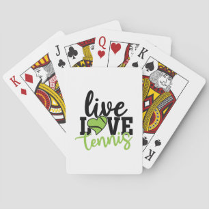 Tennisspieler   Live Love Tennis Spielkarten