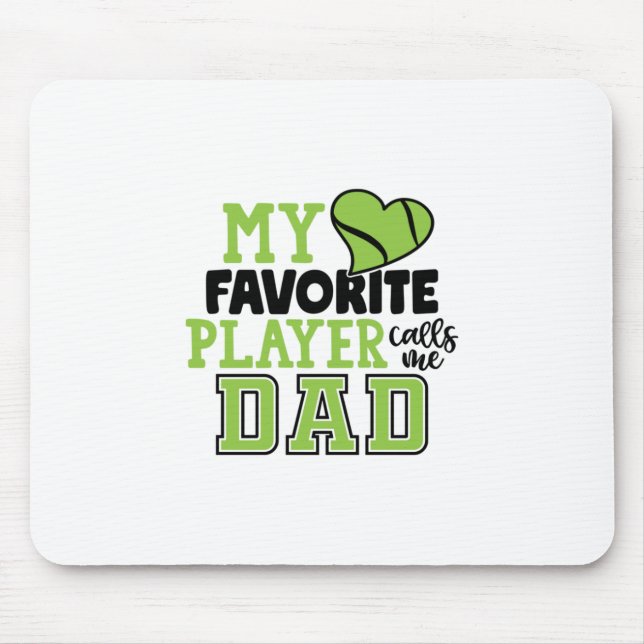 Tennisspieler | Mein Lieblings-Player ruft mich Va Mousepad (Vorne)