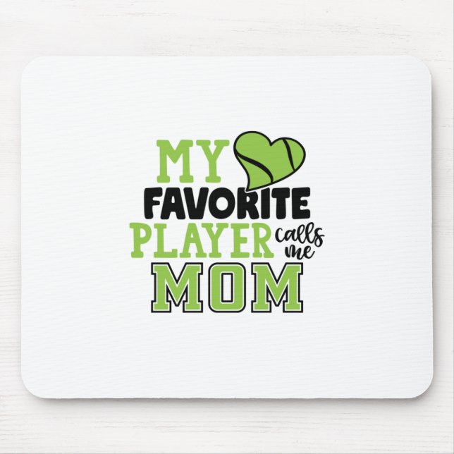Tennisspieler | Mein Lieblingsspieler ruft mich Ma Mousepad (Vorne)
