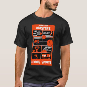 Tennisspieler mit Rollstuhl T-Shirt