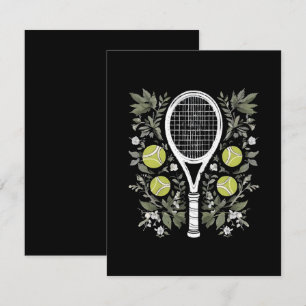 Tennisspieler Mitteilungskarte
