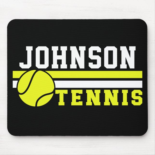 Tennisspieler NAME Ball Game Court Personalisiert Mousepad (Vorne)