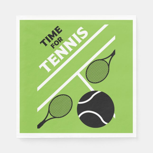 Tennisspieler Napkin Serviette (Vorderseite)