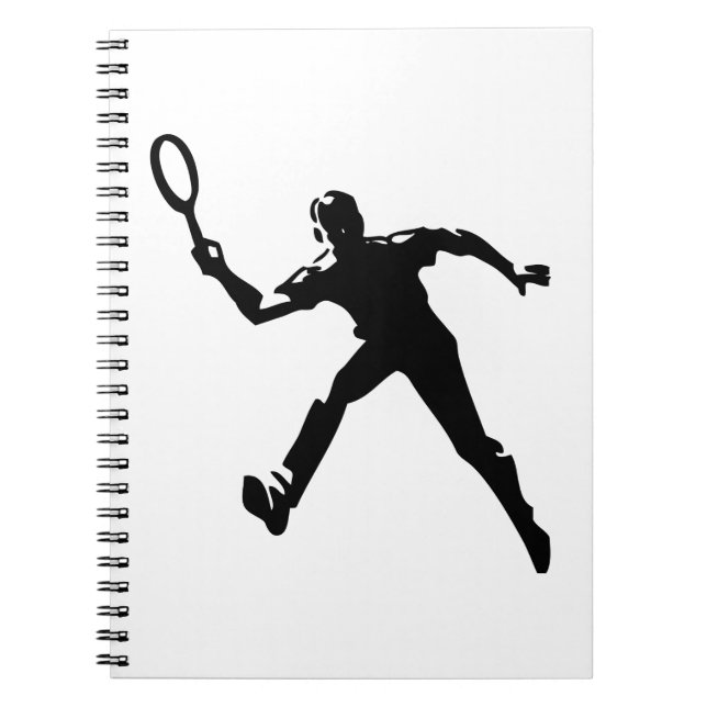 Tennisspieler Notizblock (Vorderseite)