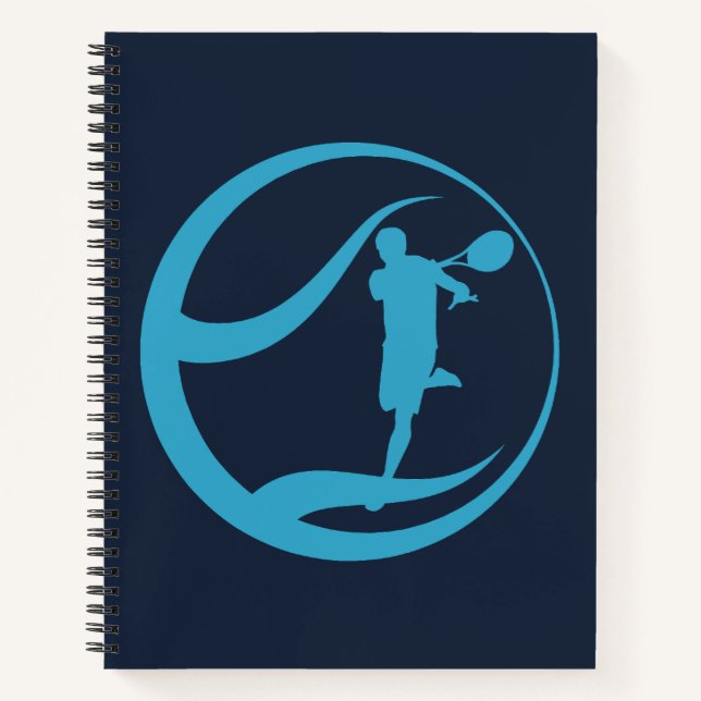 Tennisspieler Notizbuch (Vorderseite)