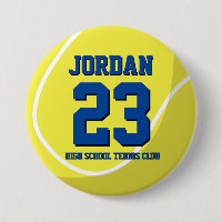 Tennisspieler Nummer Sportteam Button