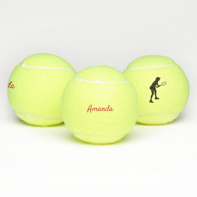 Tennisspieler personalisiert tennisbälle (Multi)