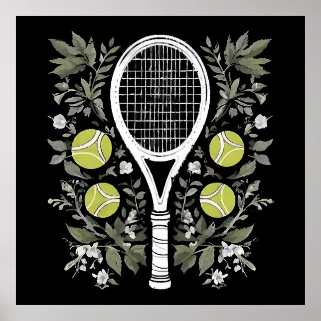Tennisspieler Poster (Vorne)