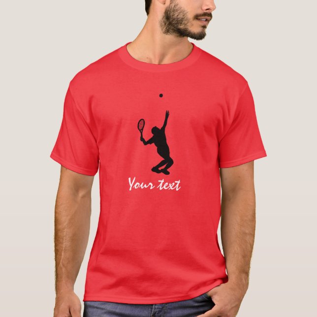 Tennisspieler; Rot T-Shirt (Vorderseite)
