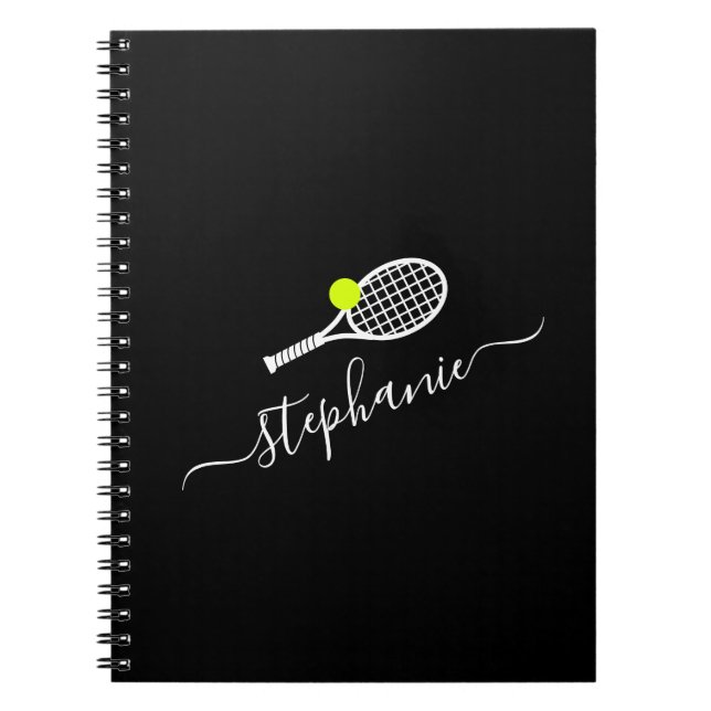 Tennisspieler Team Club Camp Name Personalisiert Notizblock (Vorderseite)