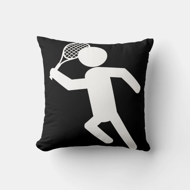 Tennisspieler - Tennis-Symbol Kissen (Vorderseite)