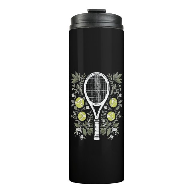 Tennisspieler Thermosbecher (Vorderseite)