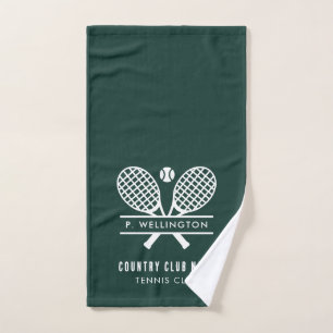 Tennisspieler und Country Club Name Green Handtuch