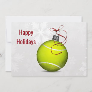 Tennisspieler-Weihnachtsgrüße Karten