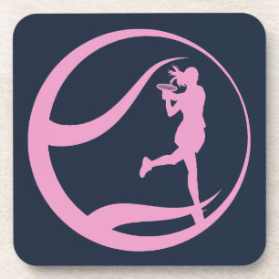 Tennisspielerin Getränkeuntersetzer