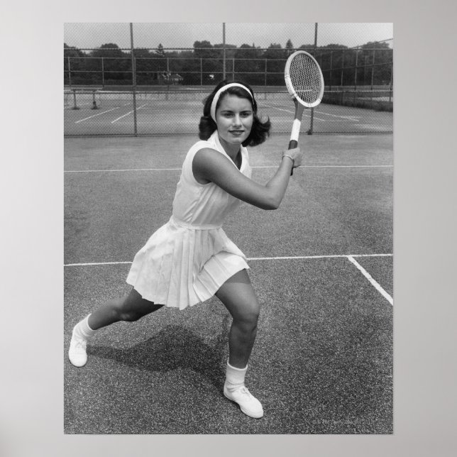 Tennisspielerin Poster (Vorne)