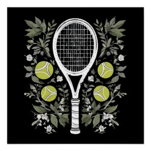 Tennisspielerin Poster