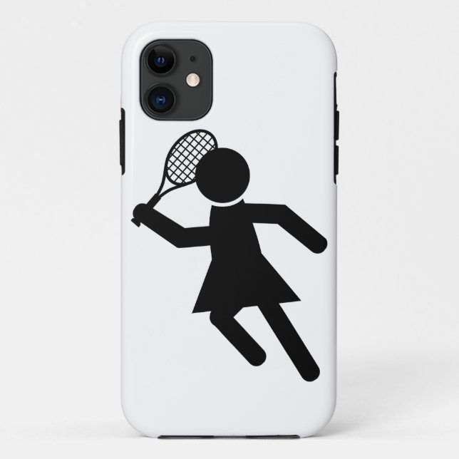 Tennisspielerin - Symbol für Tennis Case-Mate iPhone Hülle (Rückseite)