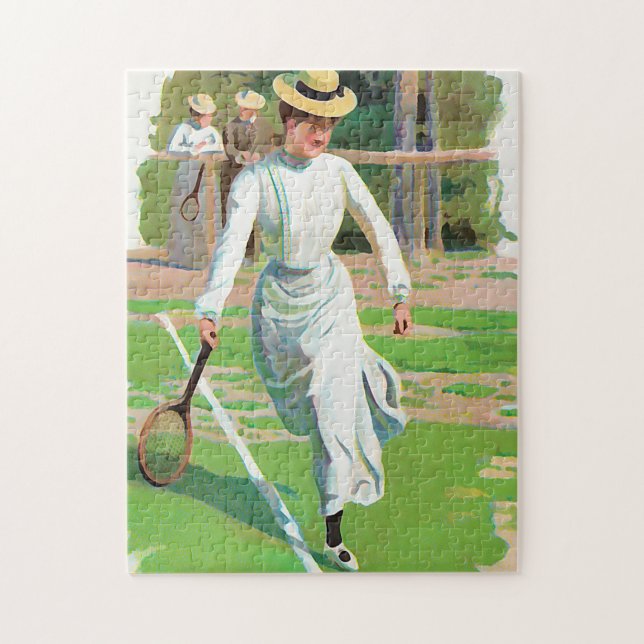 Tennisspielerin, um 1900 (Vertikal)