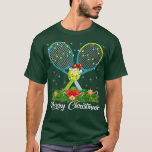 Tennissport Lover Matratzen Weihnachtsmannmütze Te T-Shirt