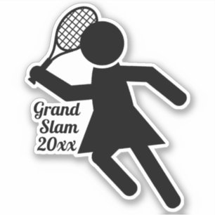 Tennissportarten für Frauen Aufkleber