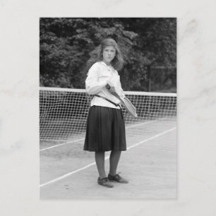 Tennisstil der 20er Jahre Postkarte