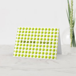 Tennistball Thank You Card Dankeskarte