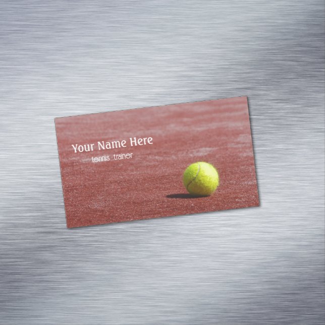 Tennistrainer Magnetische Visitenkarte (Beispiel)