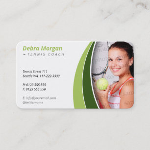 Tennistrainer  Übungsstunden für Ausbilder Visitenkarte