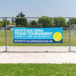 Tennisturnier Ball einfache grafische Veranstaltun Banner