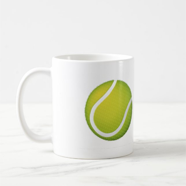 Tennistyptext | Sportgeschenk Kaffeetasse (Links)