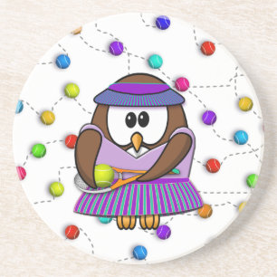 Tennisuhu - Mädchen Getränkeuntersetzer