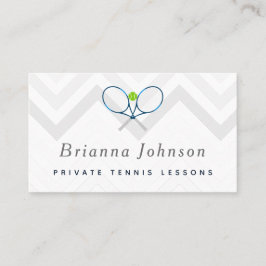 Tennisunterricht Private Coach Sport Social Media Visitenkarte
