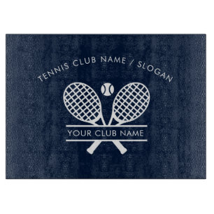 Tennisvereinsname Mannschaft Spieler Navy Blau hin Schneidebrett
