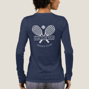 Tennisvereinsname Team Spieler Swag Schläger Motiv Tri-Blend Shirt