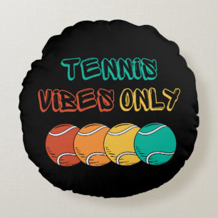 Tennisvibes nur Kissendesign Rundes Kissen
