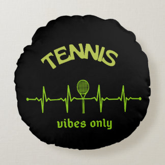 Tennisvibes nur Kissendesign Rundes Kissen