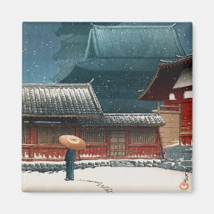 Tennô-ji-Tempel in Osaka Hasui Kawase Shin-Hanga Magnet